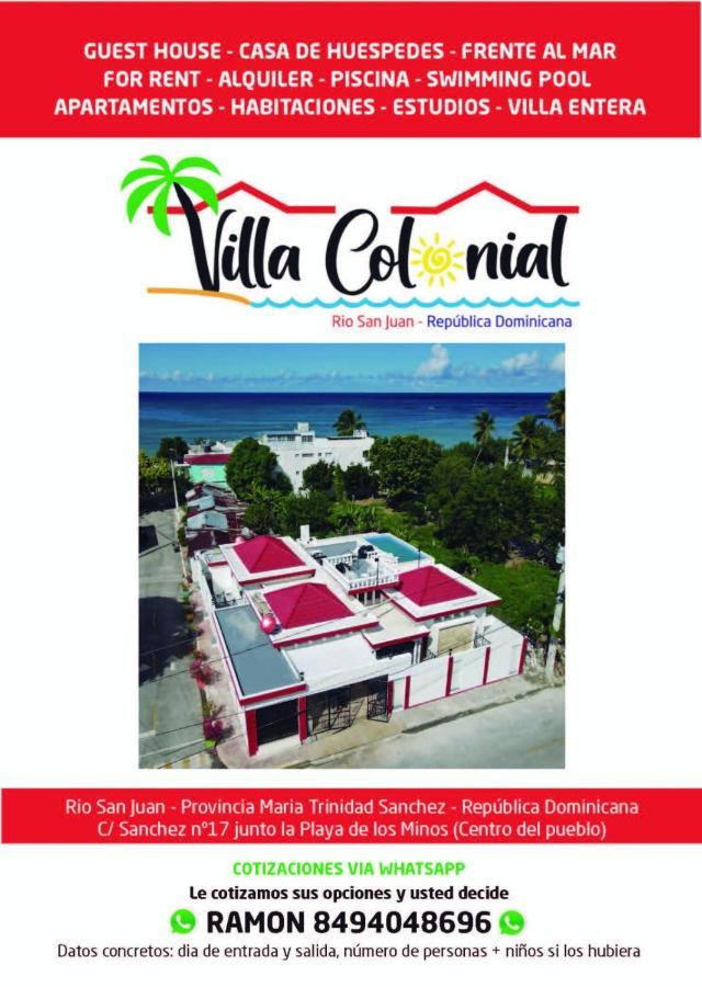 Vilaa Colonial Suite N 7, Basic Exterior Río San Juan Dış mekan fotoğraf